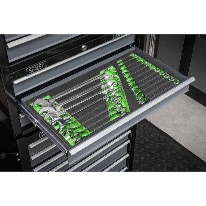 Siegen Siegen Combination Spanner Set with Tool Tray 19pc S01272 Siegen - Dynamic Drive
