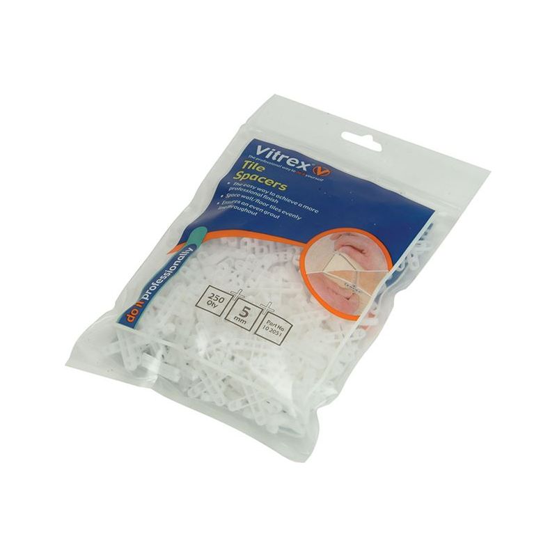 Vitrex Floor Tile Spacers 4mm (Pack 500) Vitrex - Dynamic Drive