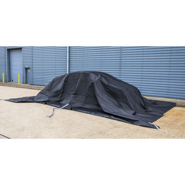 Sealey Vehicle Fire Safety Blanket - PU Coated 6 x 8m EV1000 Sealey - Dynamic Drive