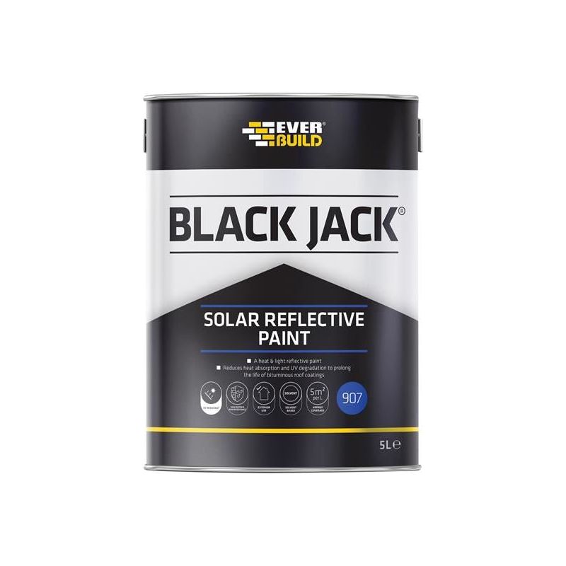 Everbuild Sika Black Jack® 907 Solar Reflective Paint 5 litre Everbuild Sika - Dynamic Drive