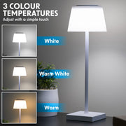 Dellonda Rechargeable Table Lamp for Home Office Restaurant RGB Colours Dellonda - Dynamic Drive