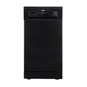 Baridi Slimline Freestanding Dishwasher 45cm Wide 10 Place Settings - Black Baridi - Dynamic Drive