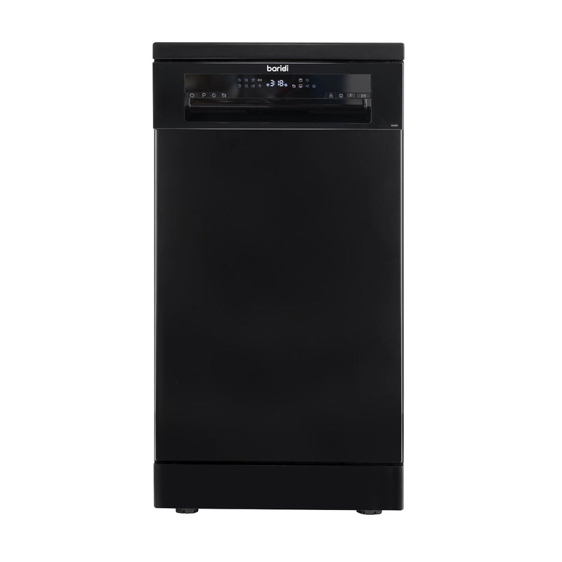 Baridi Slimline Freestanding Dishwasher 45cm Wide 10 Place Settings - Black Baridi - Dynamic Drive