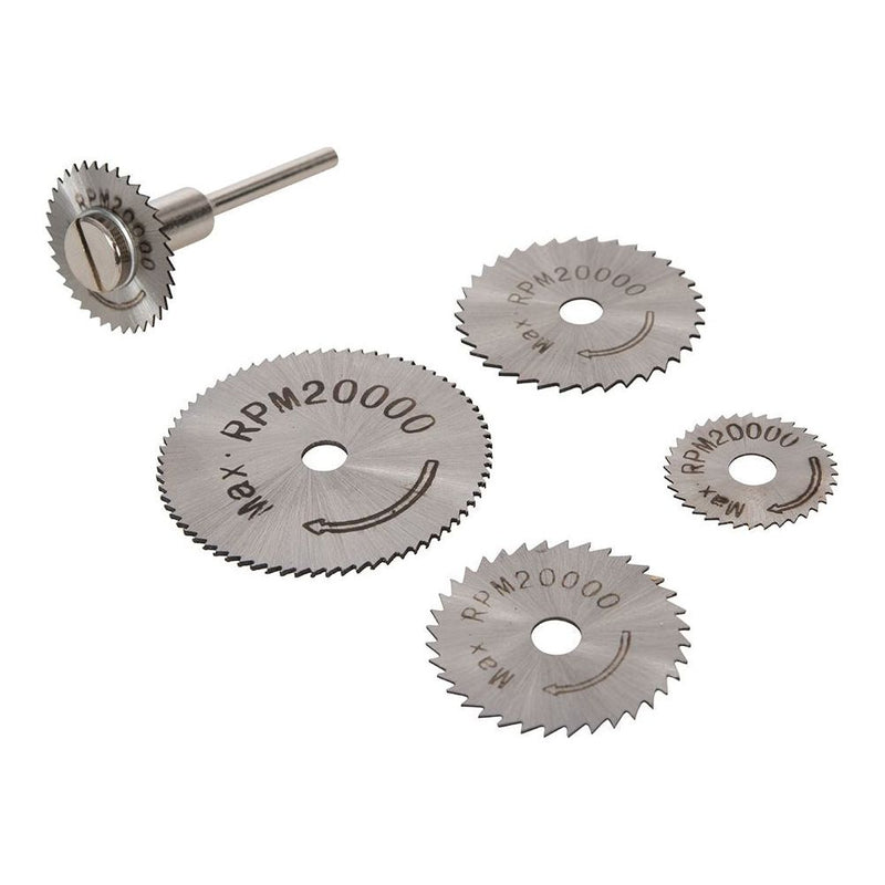 Silverline HSS Saw Disc Set 6pce 22, 25, 32, 35 & 44mm Silverline - Dynamic Drive