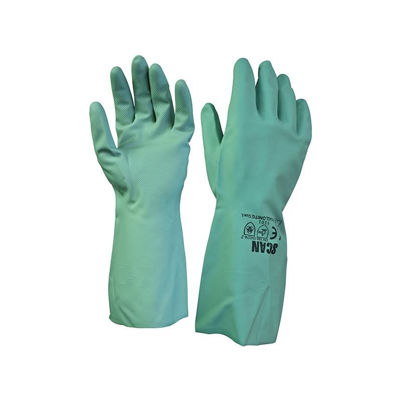 Scan Nitrile Gauntlets with Flock Lining Large (Size 9) Scan - Dynamic Drive