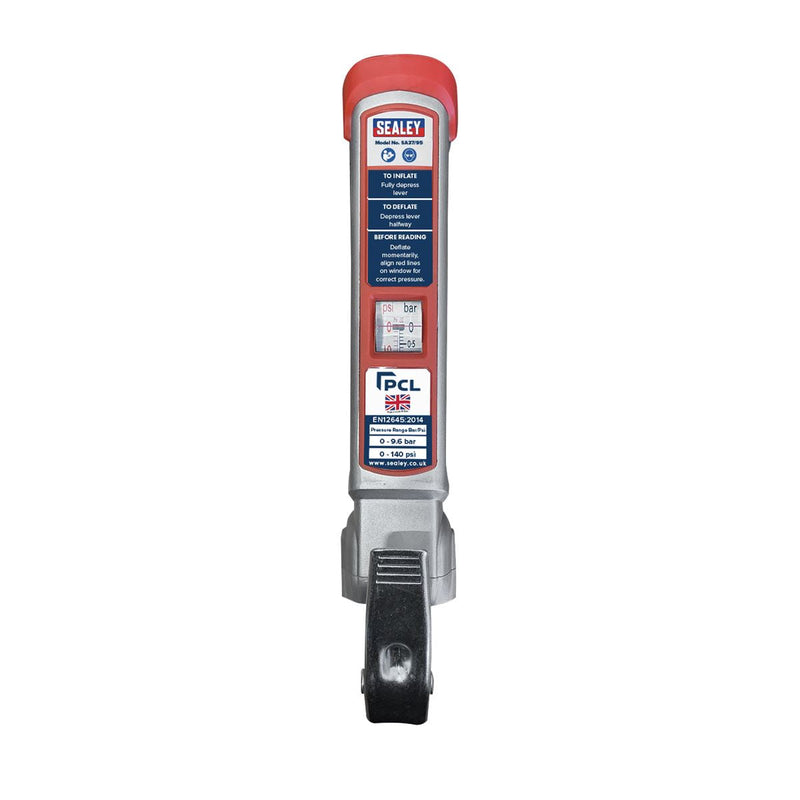 Sealey Tyre Inflator 2.5m Hose with Twin Clip-On Connector SA37/95 Sealey - Dynamic Drive