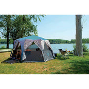 Coleman Octagon 8 Person Dome Glamping Yurt Camping Family Tent - Blue Coleman  - Dynamic Drive