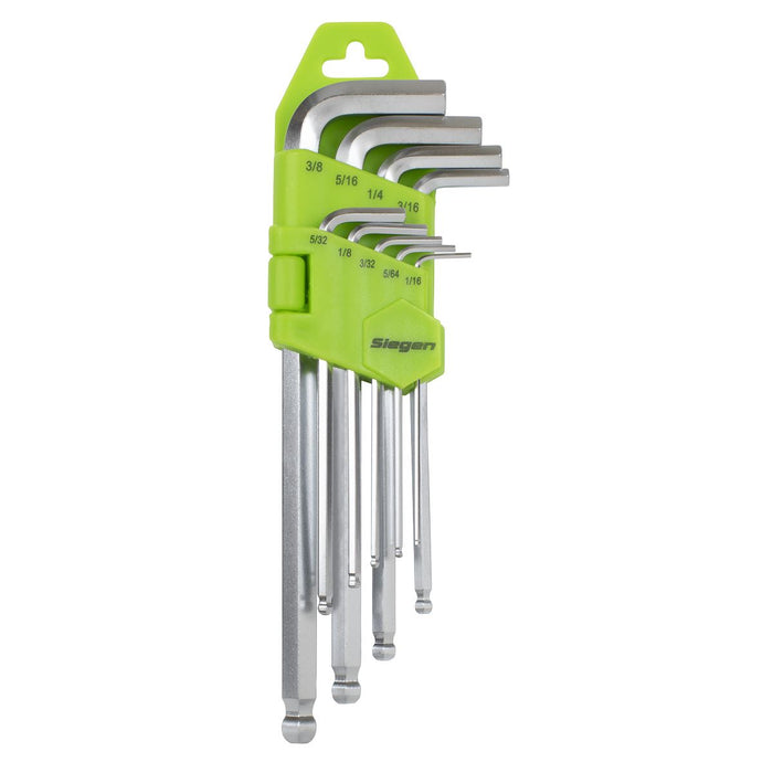 Siegen Siegen Imperial Long Ball-End Hex Key Set 9pc S01261 Siegen - Dynamic Drive
