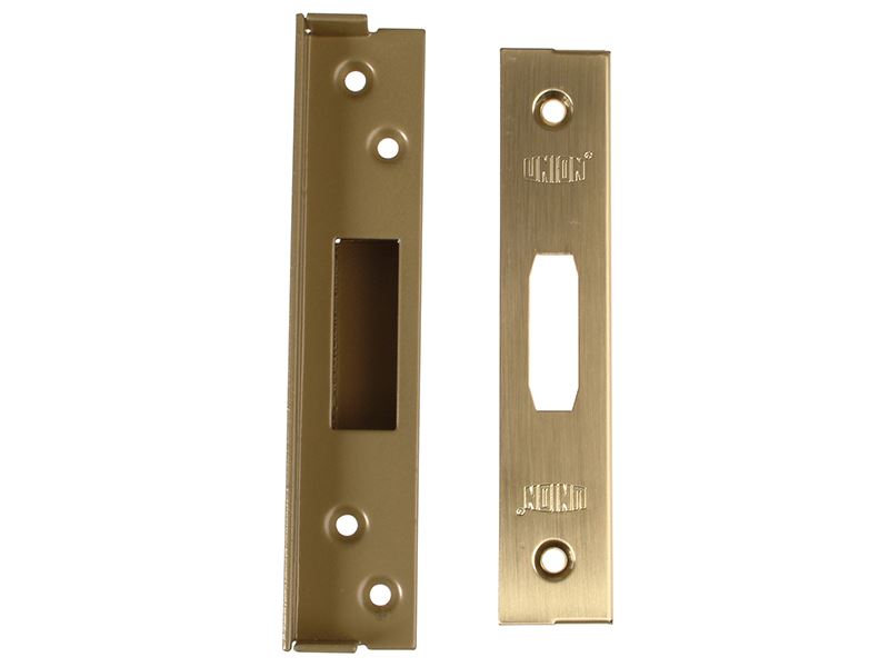 Union StrongBOLT 2100 Mortice Deadlock Rebate Kit 25mm Polished Brass Box UNION - Dynamic Drive