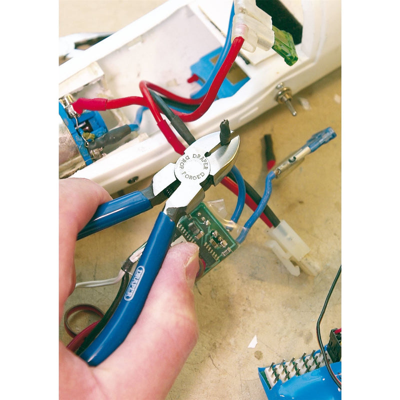 Draper Spring Loaded Diagonal Side Cutter, 115mm 19646 Draper - Dynamic Drive