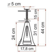 Fiamma Plastic Jack Stands (4) 00680C01G Fiamma - Dynamic Drive