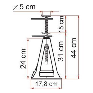 Fiamma Plastic Jack Stands (4) 00680C01G Fiamma - Dynamic Drive