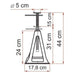 Fiamma Plastic Jack Stands (4) 00680C01G Fiamma - Dynamic Drive