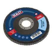 Sealey Flap Disc Zirconium 115mm 22mm Bore 80Grit FD11580 Sealey  - Dynamic Drive