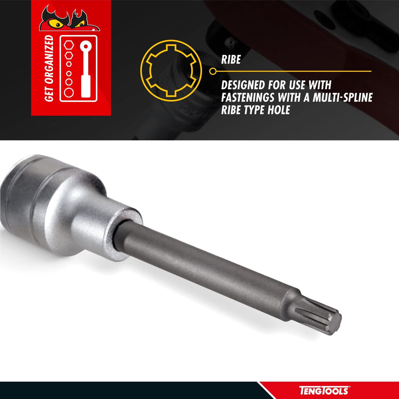 Teng Tools 1/2" Long Ribe?? Bit Socket 06 Teng Tools - Dynamic Drive