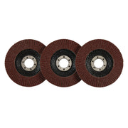 Draper Aluminium Oxide Flap Discs, 115 x 22.23mm, 80 Grit (Pack of 10) 83070 Draper - Dynamic Drive