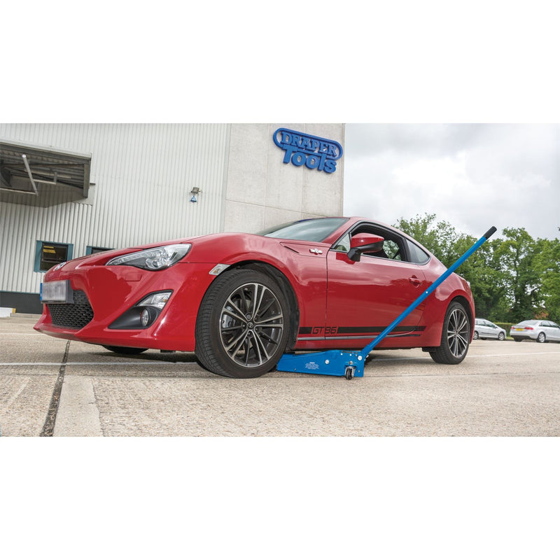 Draper Heavy Duty Trolley Jack with Twin Pistons, 3 Tonne 16407 Draper - Dynamic Drive