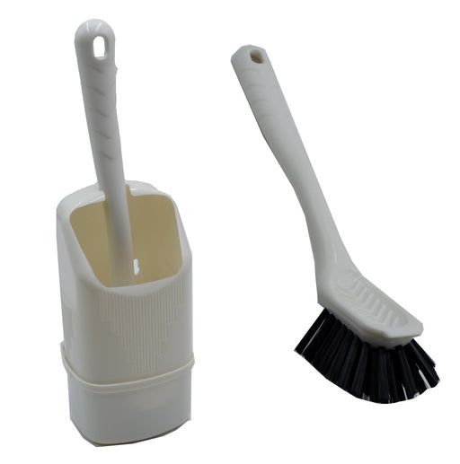 Mini Loo Brush and Holder, Caravan Motorhome Camper Camping Bathroom & Toilet Via Mondo  - Dynamic Drive