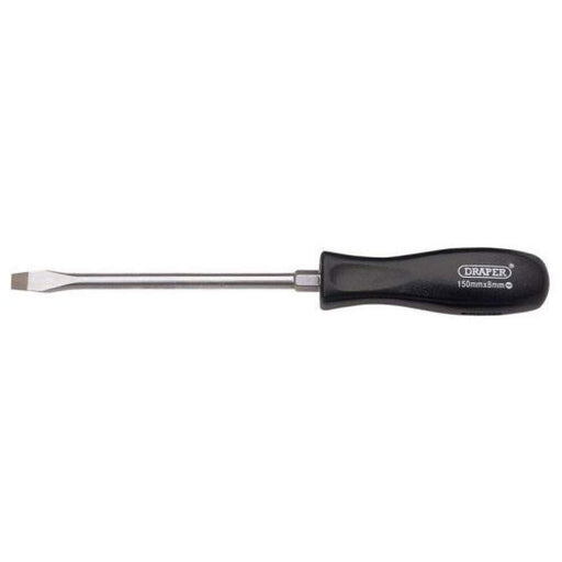 Draper Plain Slot Mechanic's Screwdriver, 8 x 150mm 19530 Draper - Dynamic Drive