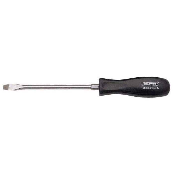 Draper Plain Slot Mechanic's Screwdriver, 8 x 150mm 19530 Draper - Dynamic Drive