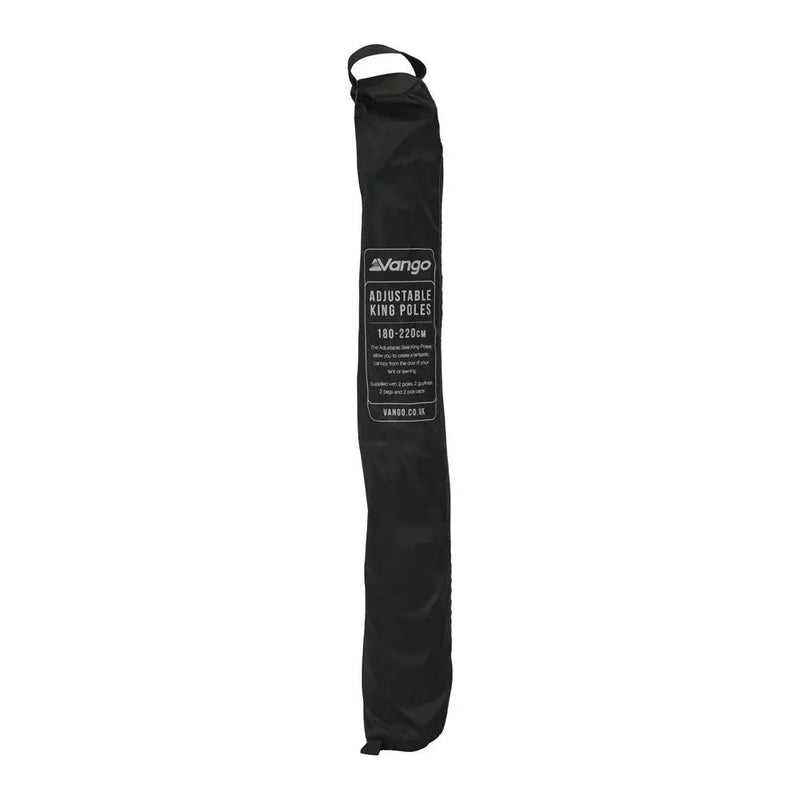 Vango Adjustable Steel King Poles 180-220cm - Black Vango - Dynamic Drive