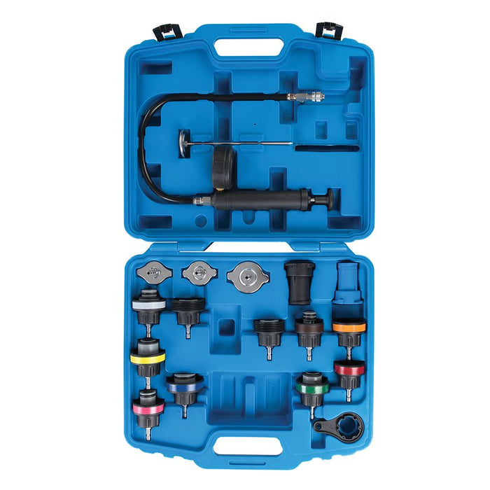 Silverline Radiator Pressure Test Kit 18pce 18pce 647951 Silverline  - Dynamic Drive