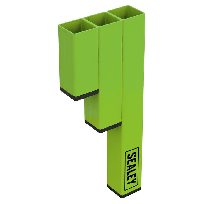 Sealey Magnetic Cable Tie Holder Hi-Vis Green APCTHHV Sealey - Dynamic Drive