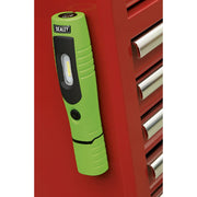 Sealey Green Rechargeable 360° Inspection Lamp 7 SMD+3W LED Lithium-ion Sealey  - Dynamic Drive