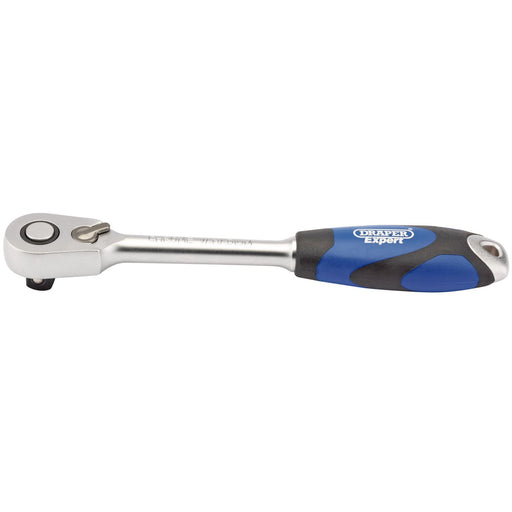 Draper 60 Tooth Micro Head Reversible Soft Grip Ratchet, 1/2" Sq. Dr. 26516 Draper - Dynamic Drive