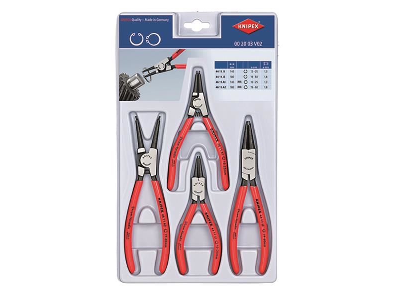 Knipex Circlip Plier Set, 4 Piece Knipex - Dynamic Drive