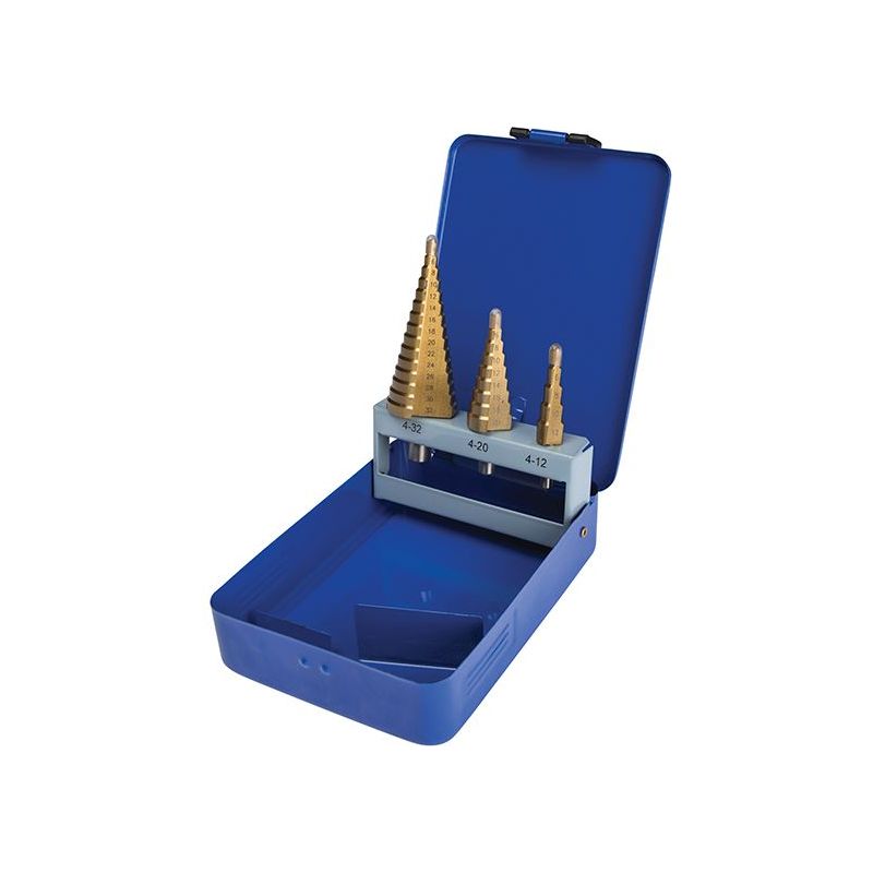 Bluespot Tools Step Drill Set 4-32mm 3 Piece BlueSpot Tools - Dynamic Drive