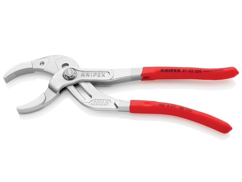 Knipex Plastic Pipe Grip Pliers Chrome 250mm Knipex - Dynamic Drive