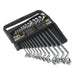 Sealey Deep Offset Ring Spanner Set 12pc Metric S0847 Seigen by Sealey - Dynamic Drive