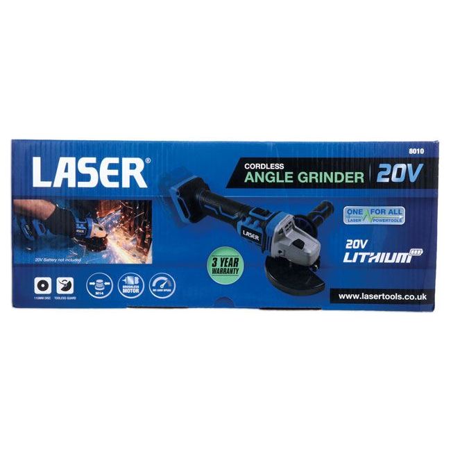 Laser Cordless Angle Grinder 20V w/o Battery 8010 Laser - Dynamic Drive