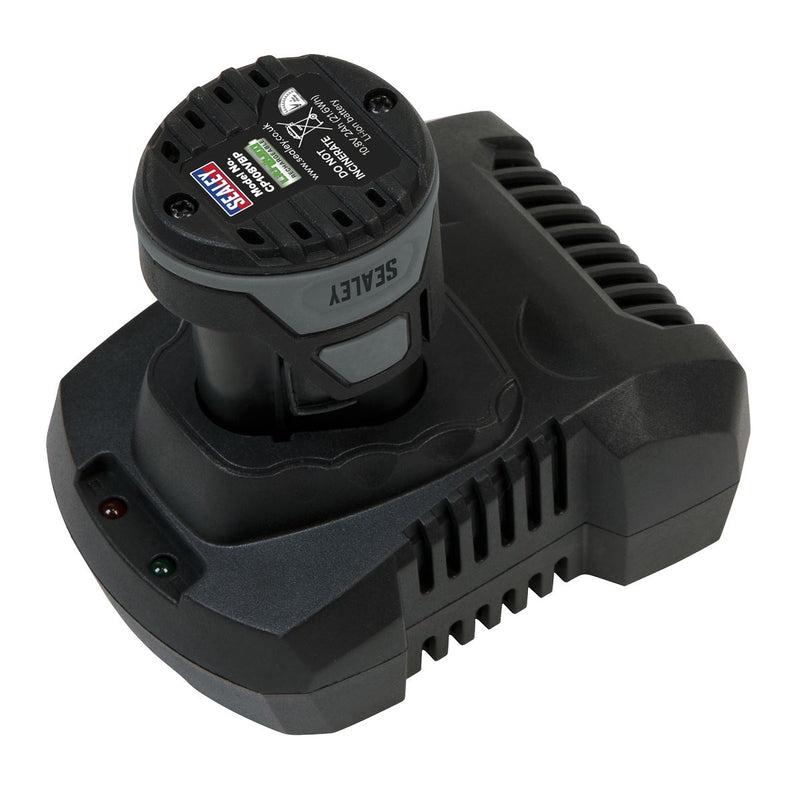 Sealey Cordless Impact Driver 1/4"Hex Drive 10.8V 2Ah SV10.8 Series CP108VCID Sealey - Dynamic Drive
