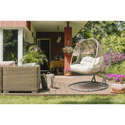 Dellonda Double Swinging Egg Chair with Cushion DG61 Dellonda - Dynamic Drive