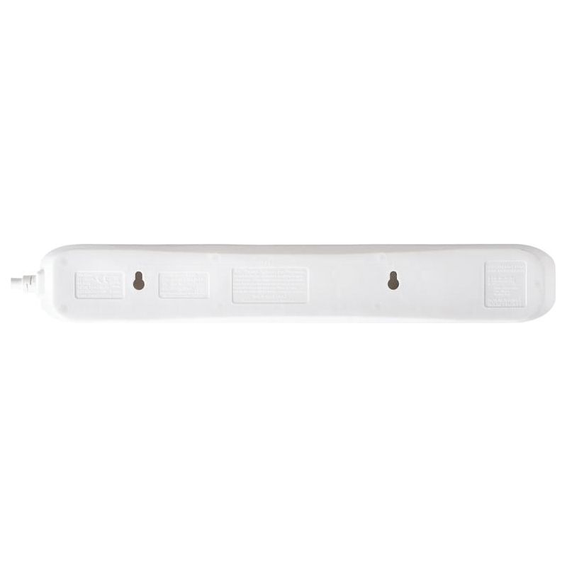 Masterplug Extension Lead 240V 6-Gang 13A White Surge Protected 2m Masterplug - Dynamic Drive