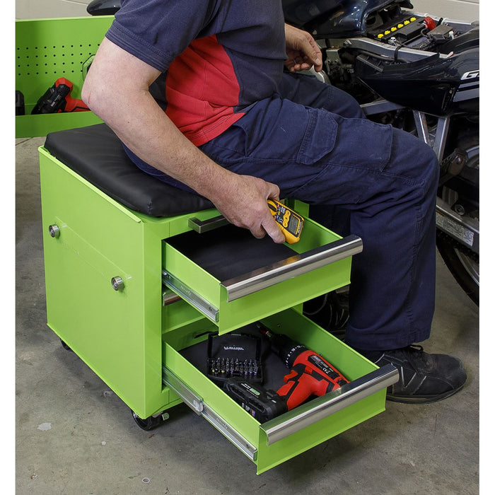 Sealey Rollcab & Utility Seat Kit with Creeper 4pc AP556CSHVKIT Sealey - Dynamic Drive