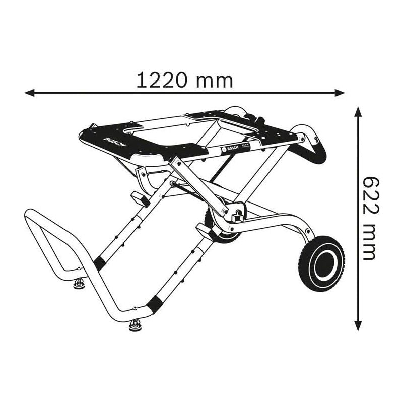 Bosch GTA 60 W Professional Table Saw Stand Bosch - Dynamic Drive