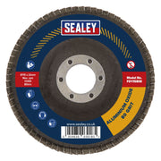 Sealey Flap Disc Aluminium Oxide115mm22mm Bore 80Grit FD11580E Sealey - Dynamic Drive