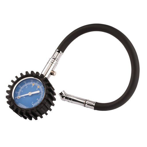 Draper Tyre Pressure Gauge, 0 - 100psi, 0 - 7 bar 91357 Draper - Dynamic Drive