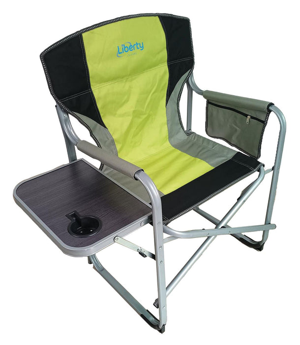 Liberty Lime Directors Chair with Side Table Camping Caravan Liberty - Dynamic Drive