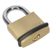 Sealey Brass Body Padlock 40mm Sealey - Dynamic Drive