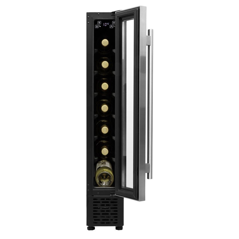 Baridi Extra-Slim 7 Bottle Wine Fridge & Cooler 15cm - Stainless Steel Baridi - Dynamic Drive