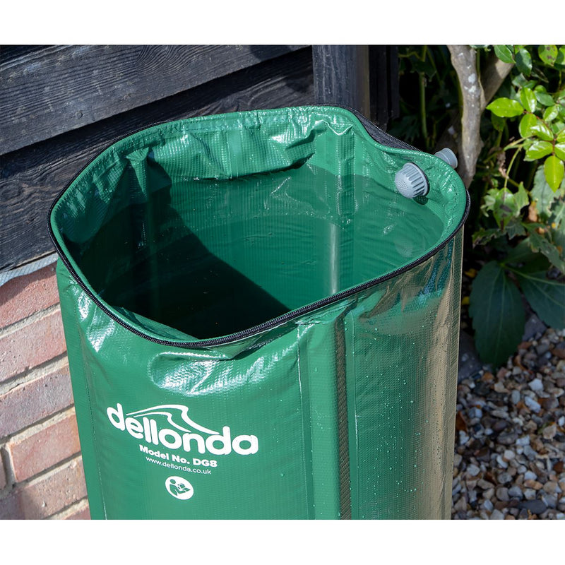 Dellonda Collapsible PVC Garden Water Butt with Zipped Lid & Drain Tap 250L Dellonda - Dynamic Drive