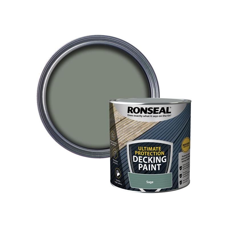 Ronseal Ultimate Protection Decking Paint Willow 2.5 litre Ronseal - Dynamic Drive
