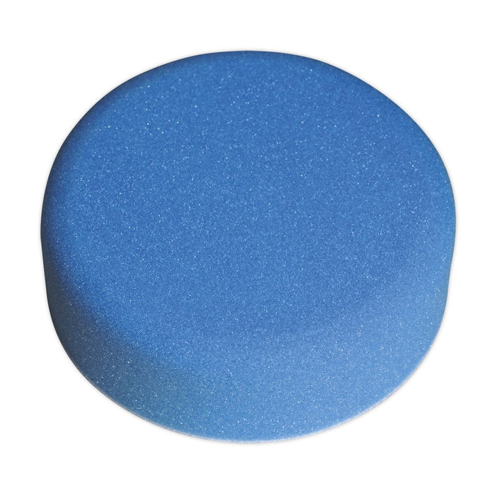 Sealey Buffing & Polishing Foam Head Hook & Loop 150x50mm Blue/Med PTCCHV150B Sealey  - Dynamic Drive