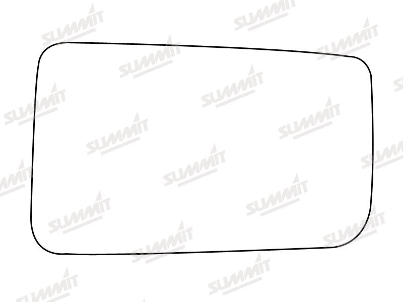 Summit Stick-On Anti Dazzle Mirror Glass fits Peugeot 309, 405, 505 RHS Summit - Dynamic Drive
