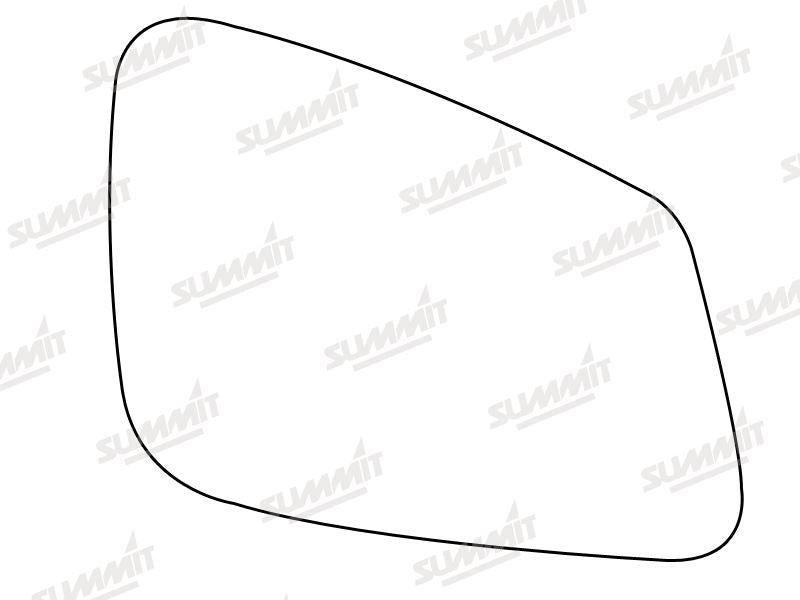 Summit Stick-On Aspheric Mirror Glass fits BMW 5 Series 10 on RHS Summit - Dynamic Drive
