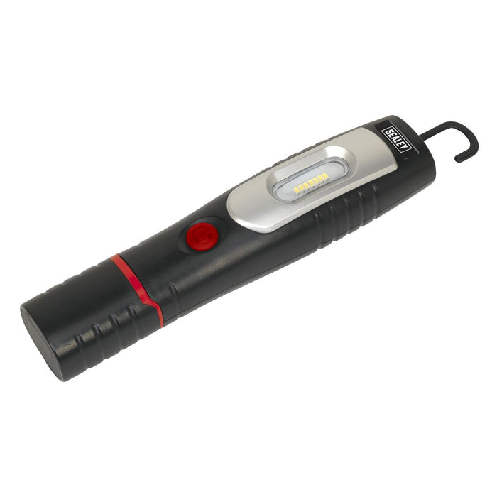 Sealey Rechargeable 360 Inspection Light 7 SMD & 3W SMD LED Black Lithium-ion Sealey - Dynamic Drive
